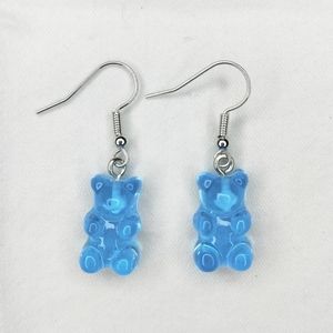 ✨3/$15✨ Women's/Kids Light Blue Gummy Bear Dangle Earrings
